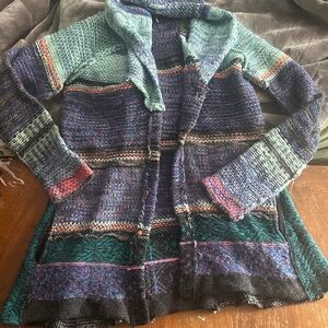 Free People Colorful Knit Cardigan